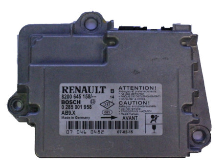 Calculateur Airbag Renault Clio 3 (2005-2009) phase 1 Bosch 0285001958