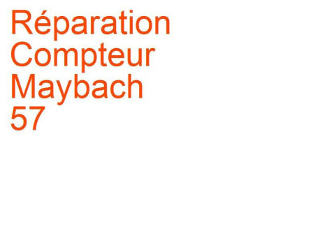 Compteur Maybach 57 (2002-2013)