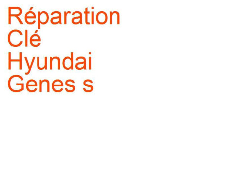 Clé Hyundai Genes s 1 (2008-2014)
