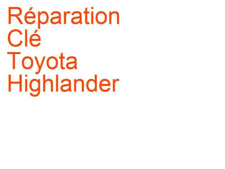 Clé Toyota Highlander (2000-)