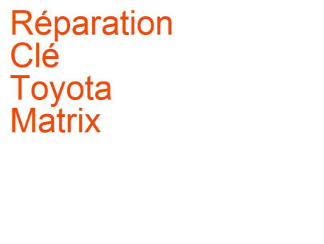 Clé Toyota Matrix (2002-2008)