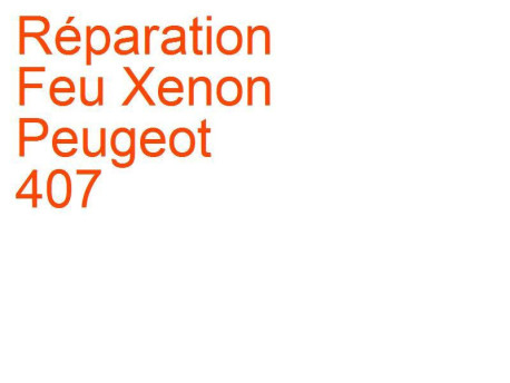 Feu Xenon Peugeot 407 (2008-2011)