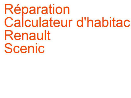 Calculateur d'habitacle UCH Renault Scenic 1 (1996-1999) phase 1