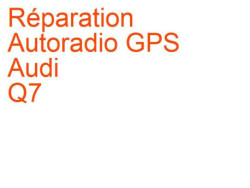 Autoradio GPS Audi Q7 1 (2005-2009) phase 1 UHV Most ECE