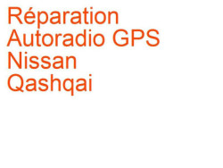 Autoradio GPS Nissan Qashqa 1 (2007-2014) phase 1