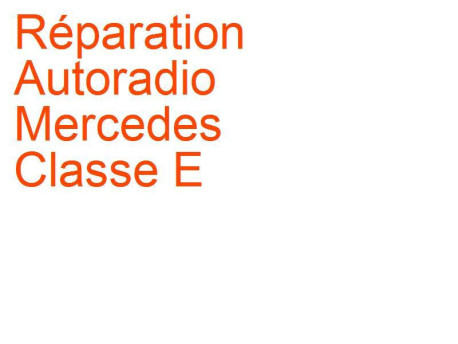 Autoradio Mercedes Classe E (2002-2009) [S211]