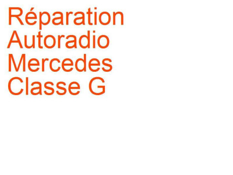 Autoradio Mercedes Classe G (1979-1990)