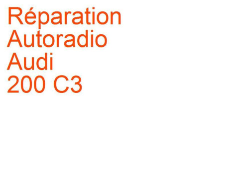 Autoradio Audi 200 C3 (1983-1991) [C3]