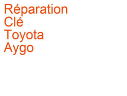 Clé Toyota Aygo 1 (2005-2008) phase 1