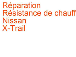 Résistance de chauffage Nissan X-Trail 1 (2001-2003) phase 1