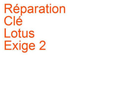Clé Lotus Exige 2 (10/2011-)