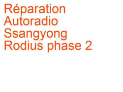 Autoradio Ssangyong Rodius phase 2 (07/2012-Aujourd'hui)