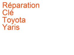 Clé Toyota Yaris 3 (2011-2014) phase 1