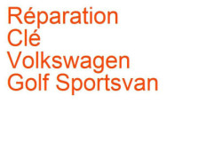 Clé Volkswagen Golf Sportsvan (2014-)