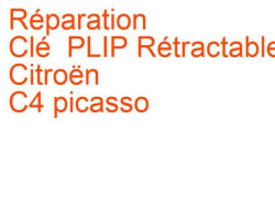 Clé PLIP Rétractable Citroën C4 picasso 1 (2006-2010) [U] phase 1