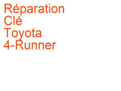 Clé Toyota 4-Runner (2002-2009)