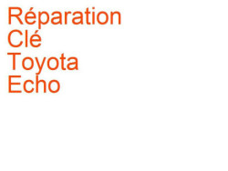 Clé Toyota Echo (2003-2005) phase 2