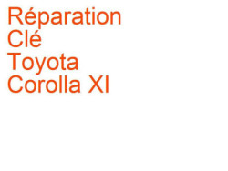 Clé Toyota Corolla XI (2013-2018) [E160]
