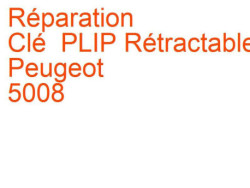 Clé PLIP Rétractable Peugeot 5008 1 (2009-2013) phase 1