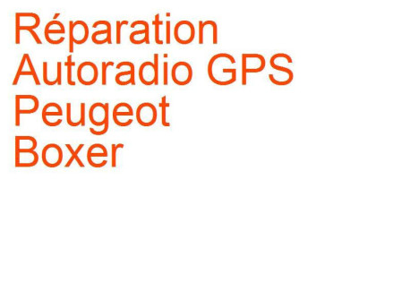 Autoradio GPS Peugeot Boxer 1 (2002-2006) phase 2