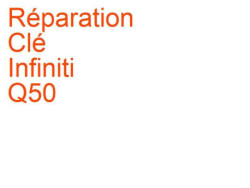 Clé Infiniti Q50 (2013-2017)